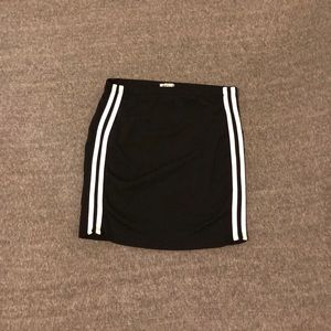black sallymiller skirt with stripes
